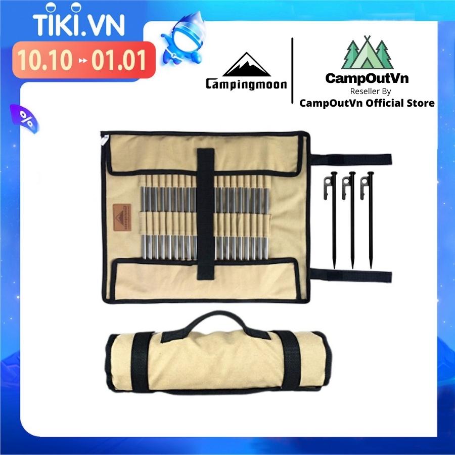 Đồ cắm trại Túi đựng cọc lều Campingmoon gấp gọn dày chắc chắn tiện lợi du lịch dã ngoại A254