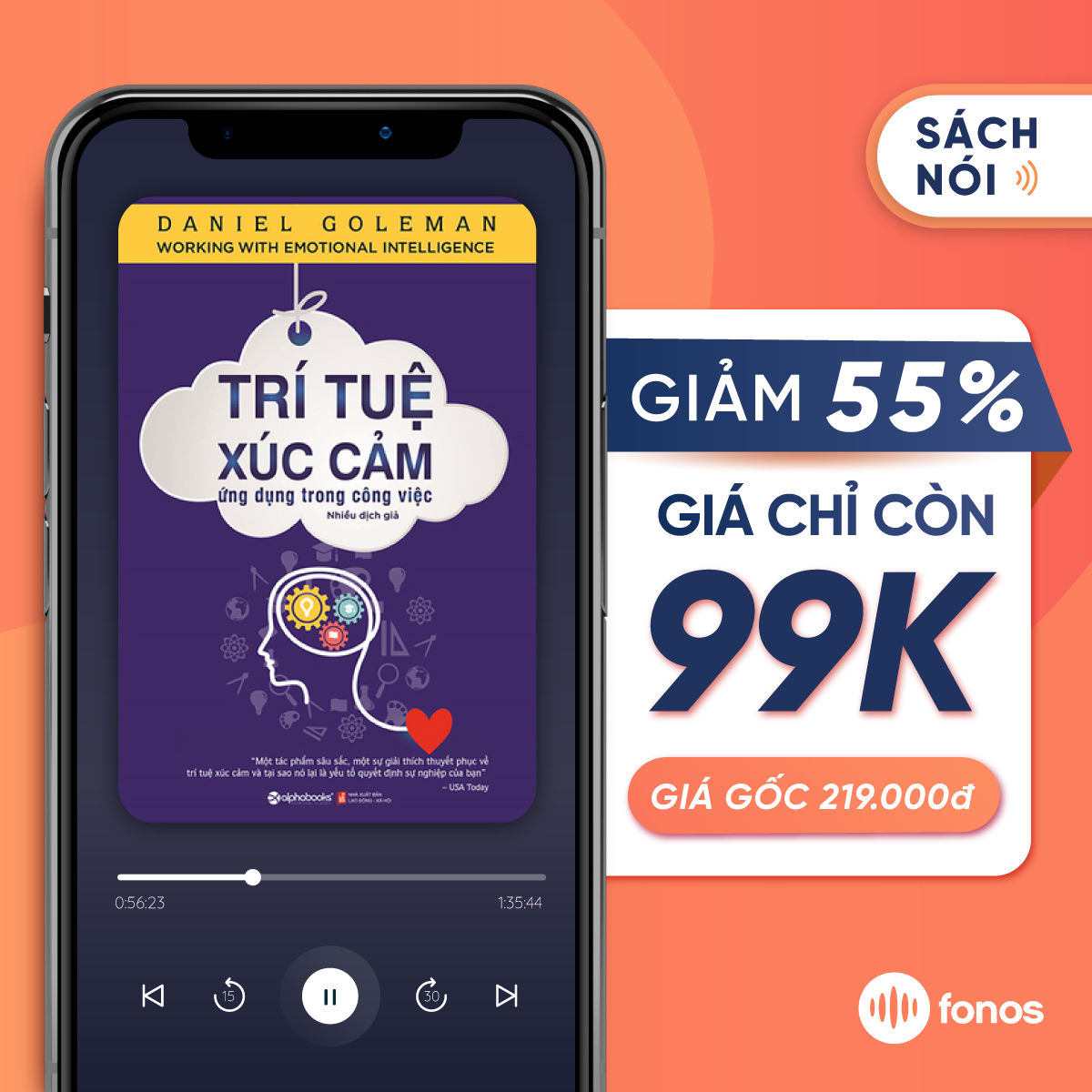 Sách nói: Trí tuệ xúc cảm ứng dụng trong công việc