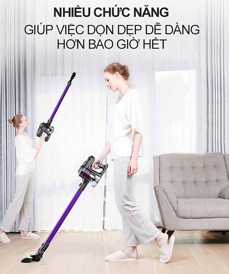 Máy Hút Bụi Không Dây Dùng Pin Sạc Lock&Lock ENV151  - Hàng Chính Hãng