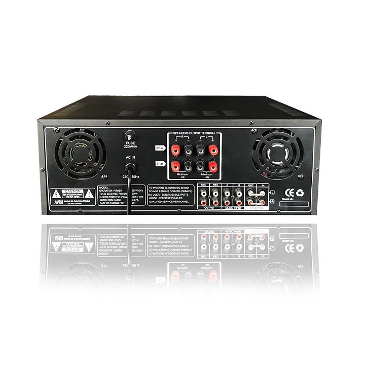 Ampli Bluetooth Karaoke ATANNOII AR-6800 - Amply 16 sò công suất lớn - Hai quạt gió - Hàng chính hãng