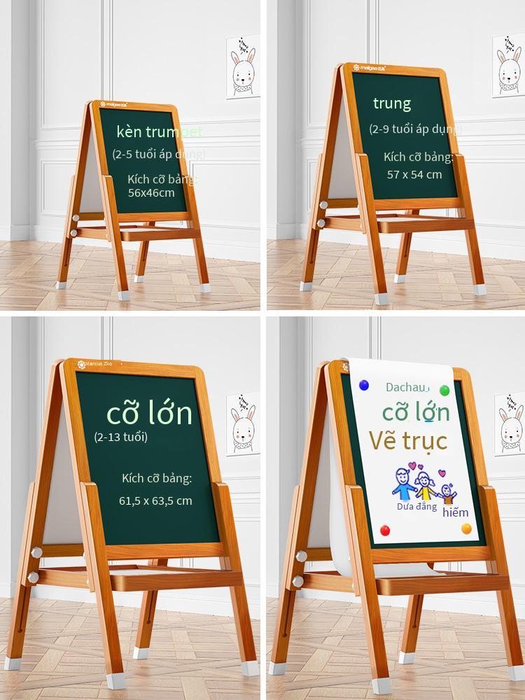 Phong cách mới nhất dành cho trẻ em bảng đen nhỏ hộ gia đình loại bảng vẽ không bụi dành cho trẻ em bảng vẽ graffiti bé có thể xóa được giá vẽ bảng viết từ tính