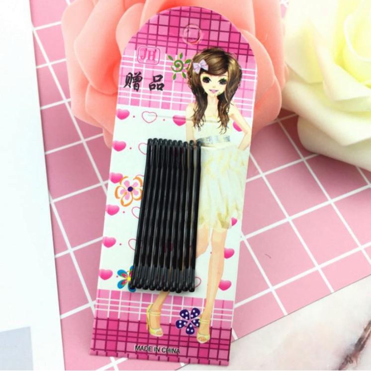 Vỉ 10 ghim tóc đen