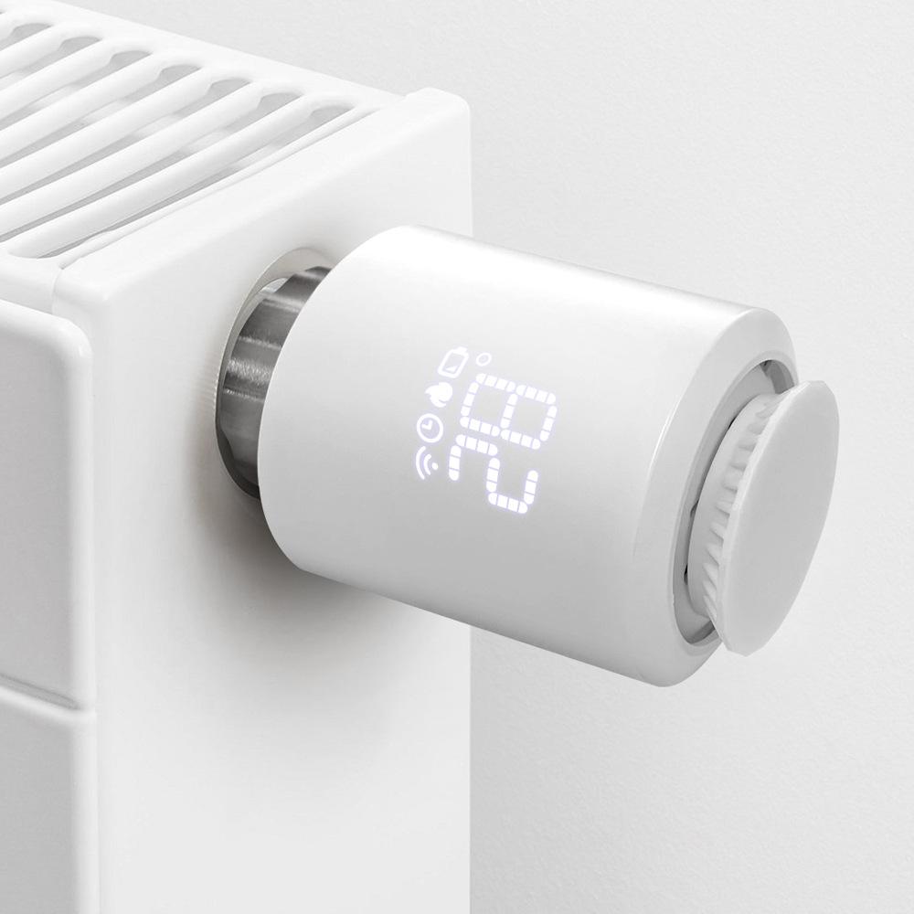 Tuya Zigbee Thermostatic Radiator Valves Intelligent Wireless Mobilephone App Control Home Heating Thermostat Temperature Controller Radiator Thermostat Compatible with Amazon Alexa Google Home
