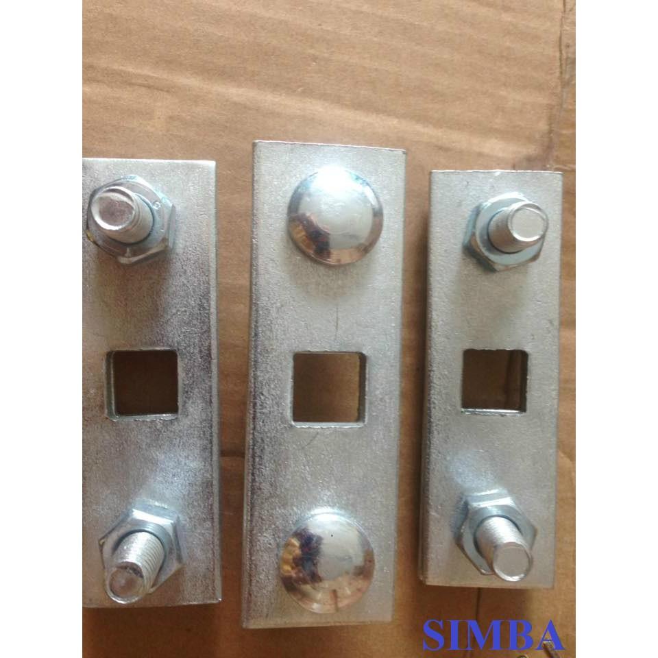 Combo 10 KẸP CÁP 2 RẢNH 3 LỔ, kẹp sắt dùng trong công việc giữ cố định, căng dây cáp, giữ dây cáp giằng khi móc tăng đơ.