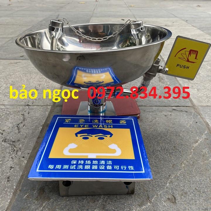 Chậu rửa mắt khẩn cấp gắn tường hoạc để bàn (full phụ kiện)