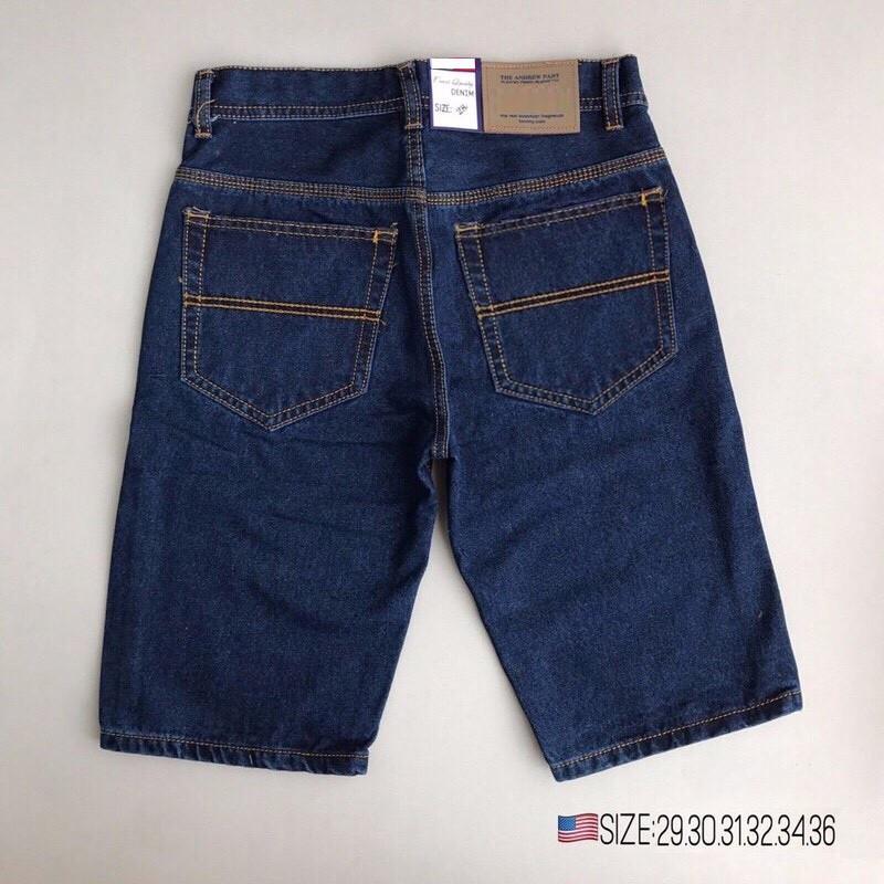 Quần short jean nam đơn giản (3 màu, ống suông) - có size Bự