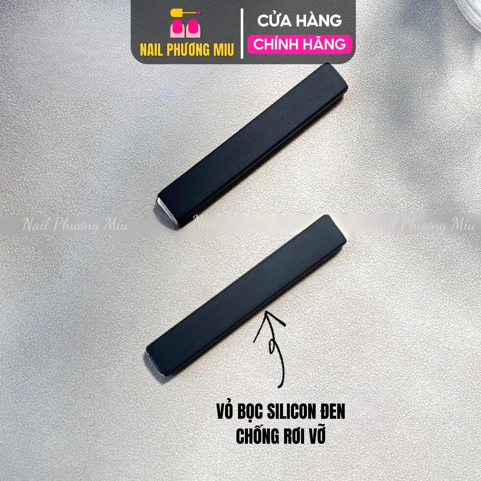 Nam Châm Chữ Nhật Vỏ Đen Bọc Silicon Siêu Khoẻ Hút Nhũ Tạo Mắt Mèo Làm Nail, Nam Châm Vuông To Bọc Nhựa Tạo Vân Sơn cây Mắt Mèo Cho Móng