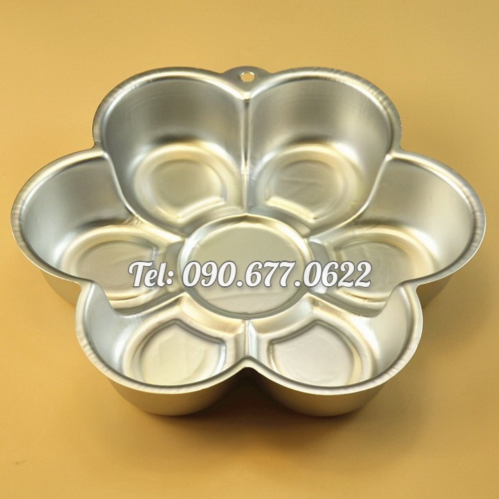 Khuôn làm bánh, rau câu hoa mai 6 cánh – Loại 26 cm – Mã số 1066