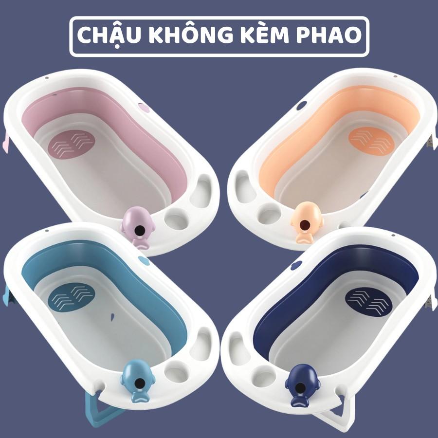 CHẬU TẮM GẤP GỌN CAO CẤP KÈM PHAO TẮM - CÓ NHIỆT KẾ