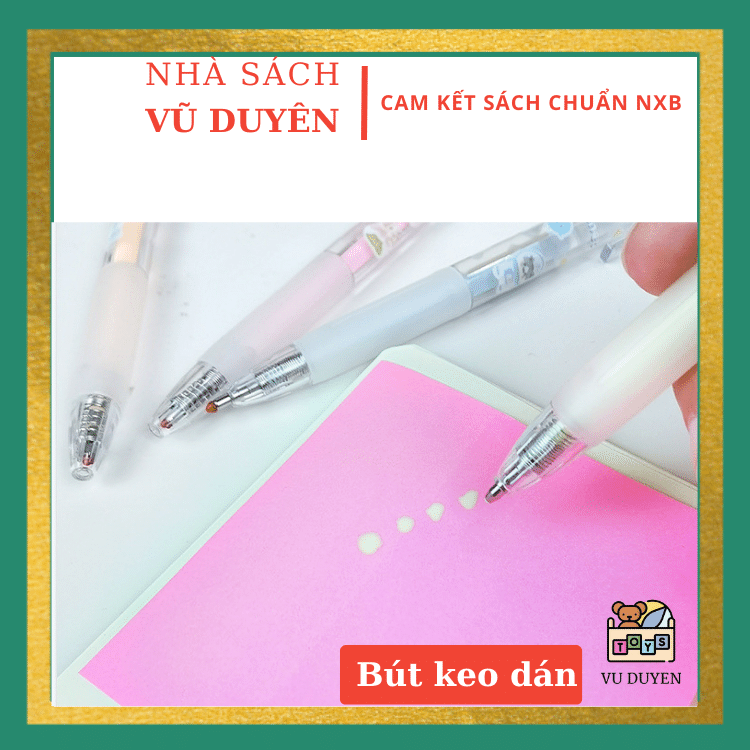 Bút keo dán giấy nhanh khô nhiều màu hoạt hình cho học sinh diy, thủ công mỹ thuật dễ thương