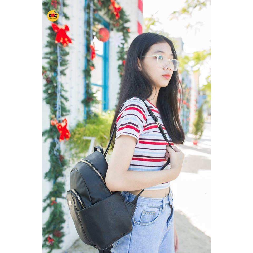 Balo da nữ thời trang cá tính, phù hợp đi làm, đi học thêm, đi chơi - BOM