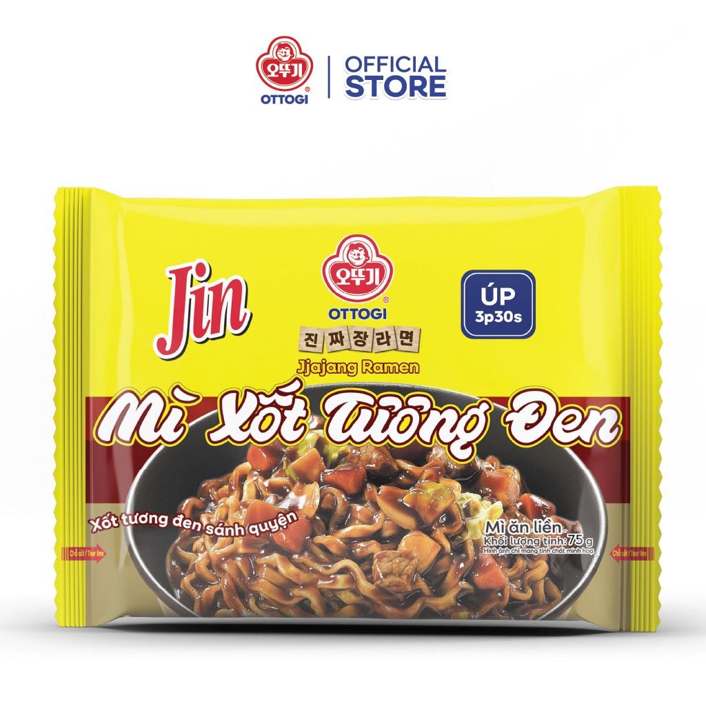 Mì Ăn Liền Trộn Xốt Tương Đen Ottogi 75g