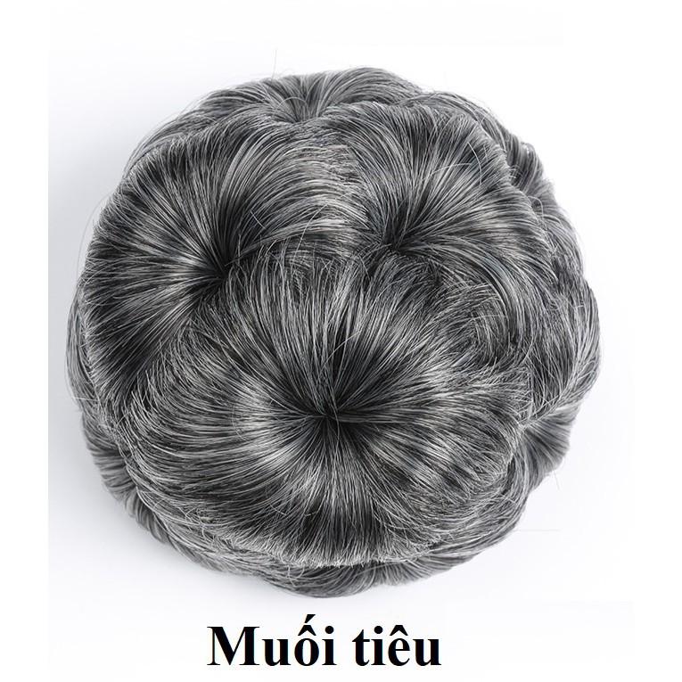 Tóc búi hoa kẹp, tóc giả búi hoa