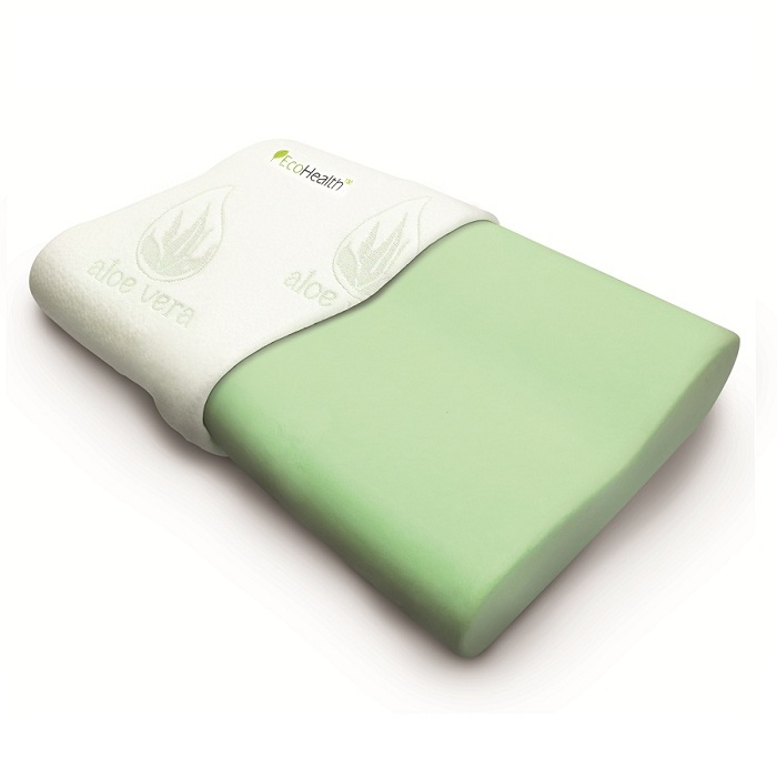 Gối nằm chiết xuất nha đam Jean Perry Memory Foam Aloe Vera 40x60x11/9cm
