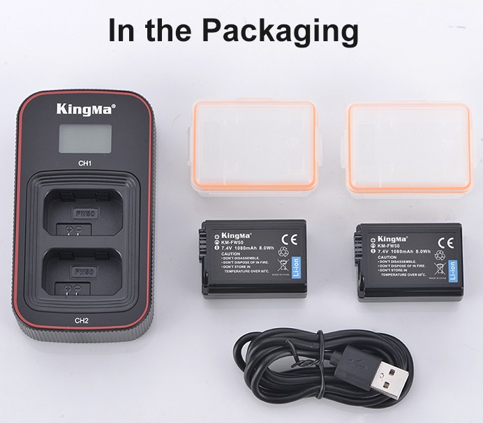 Pin sạc Kingma Ver 3 cho Sony NP-FW50 , Hàng chính hãng
