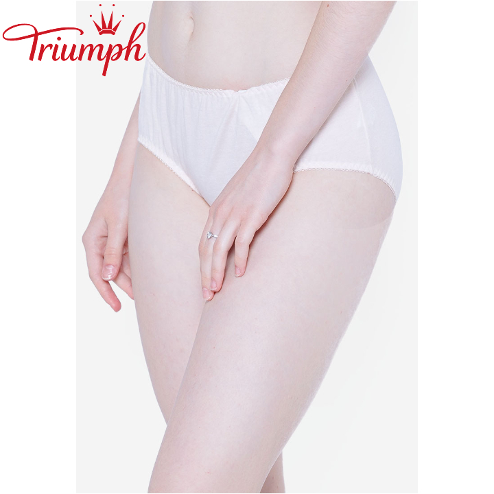 Bộ 3 chiếc quần lót Triumph Blissy 10 midi cotton lưng vừa màu Hồng nhạt