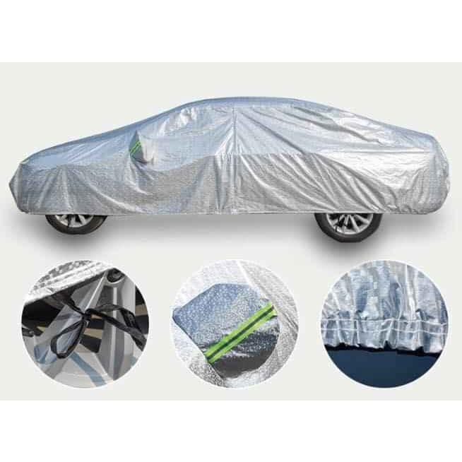 Bạt phủ xe ô tô 3 lớp tráng nhôm - bạt phủ ô tô cao cấp