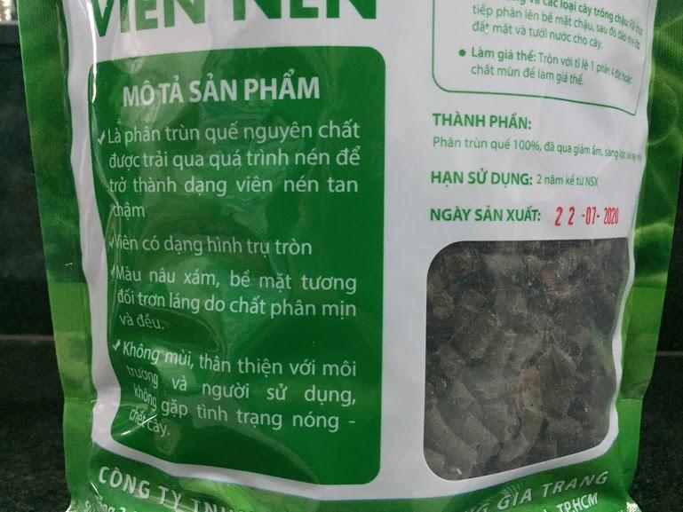 Phân Viên nén trùn quế Sfarm tan chậm