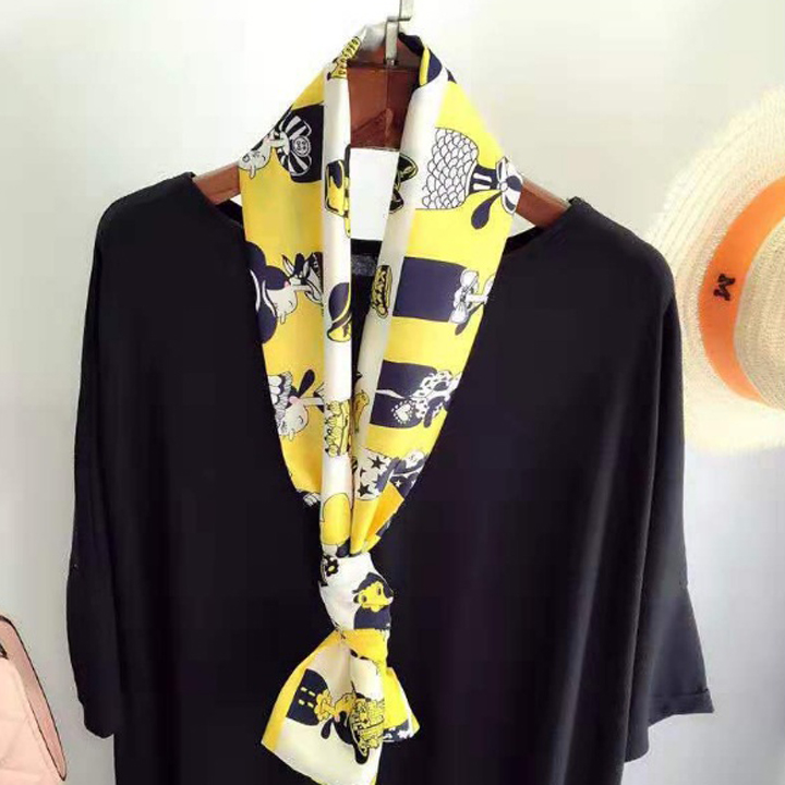 Khăn lụa Satin 2 Lớp Phong Cách Hàn Quốc
