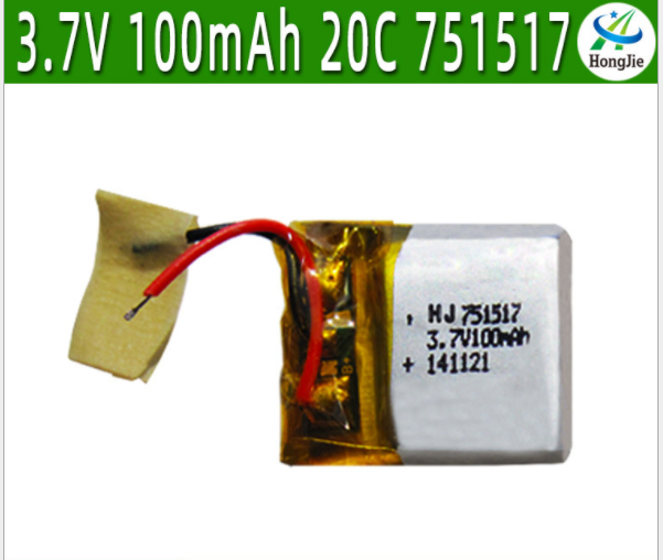 Pin 3.7v 100mah Pin sạc đồ chơi điều khiển có mạch bảo vệ xả 25c Pin tốt