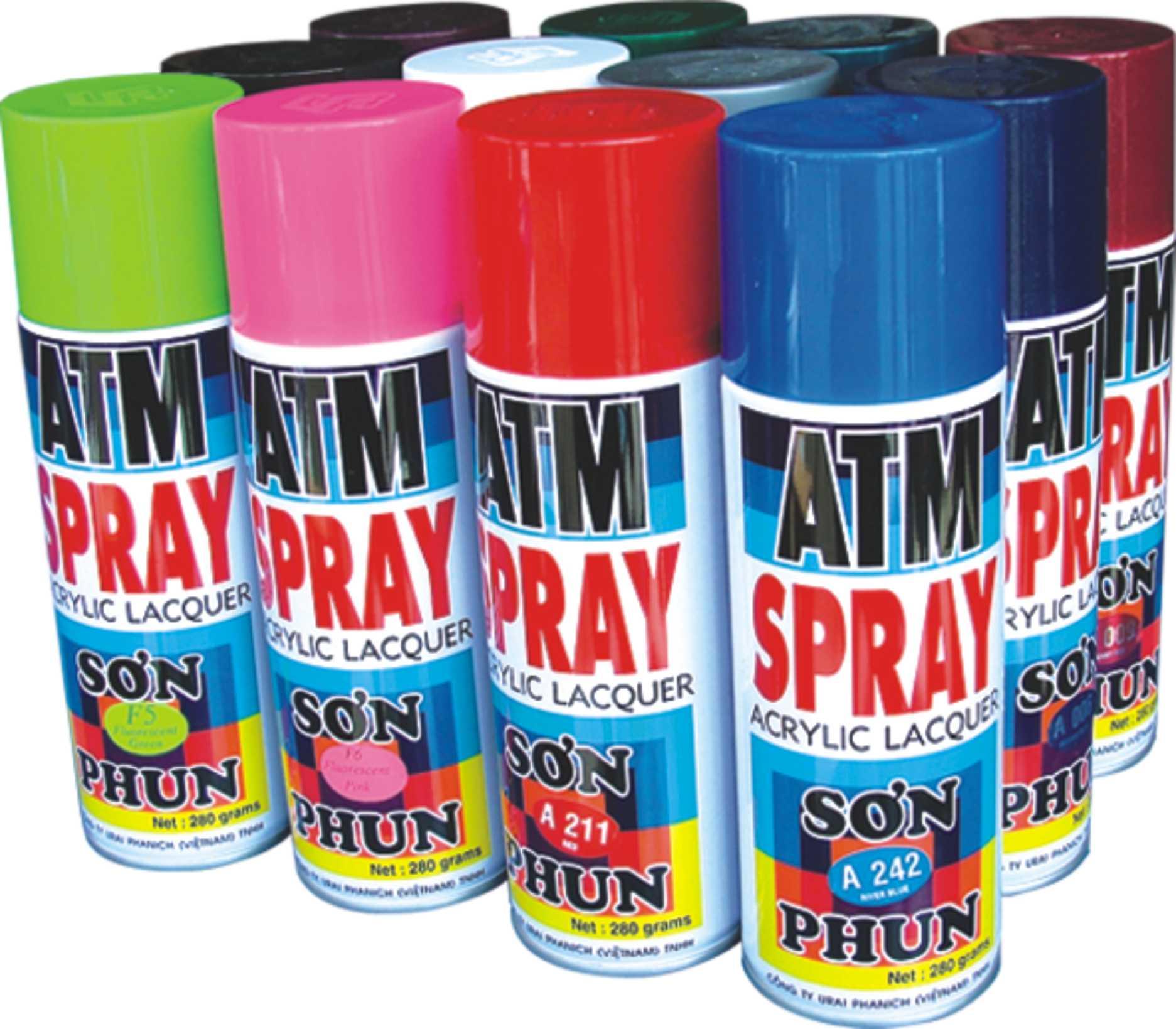 Sơn Xịt ATM Spray A214 Xanh Lá cao cấp, sang trọng, bền màu, lâu trôi