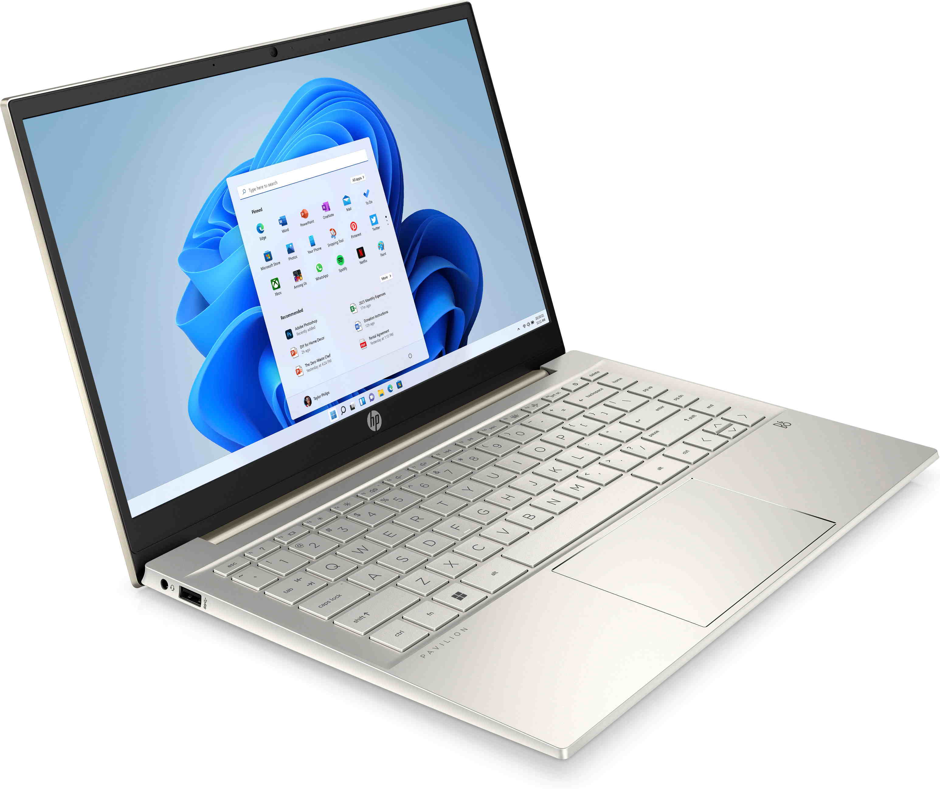 Hình ảnh Laptop HP Pavilion 14-dv2072TU 7C0W1PA (Core i7-1255U | 8GB | 512GB | Iris Xᵉ Graphics | 14 inch FHD | Windows 11 | Warm Gold) - Hàng Chính Hãng