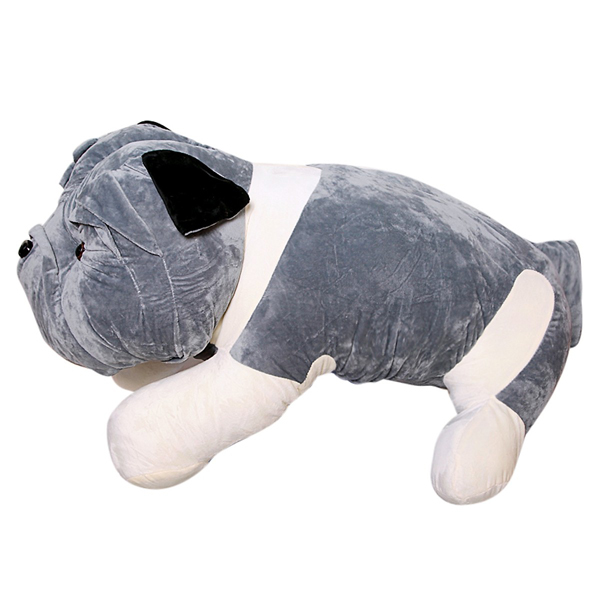 Gấu Bông Chó Mặt Xệ Pitbull Màu Xám Gb174