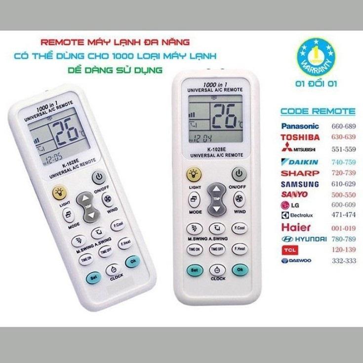 Bộ combo 5-10 remote điều khiển máy lạnh đa năng dòng mới, cũ nội địa nhật, thái, việt nam
