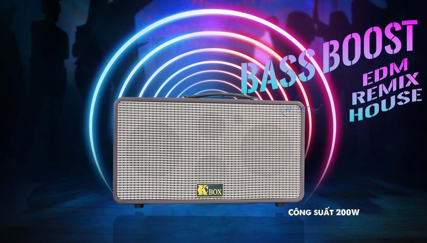 KCBox KC260Pro - Loa Xách Tay Karaoke Cao Cấp Giá Tốt Nhất 2023, Bass Boost, Bluetooth 6.0, Tặng Kèm Micro Không Dây Hàng chính hãng