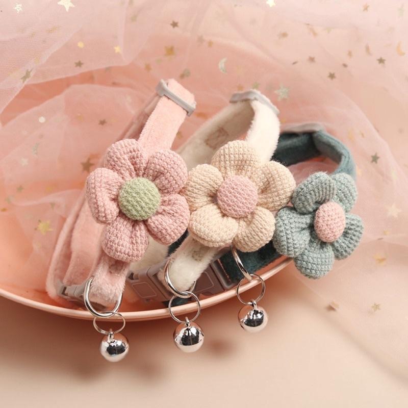 Vòng bông hoa đáng yêu cho chó mèo, thú cưng có thể điều chỉnh, tăng đơ kich cỡ dành cho Pet