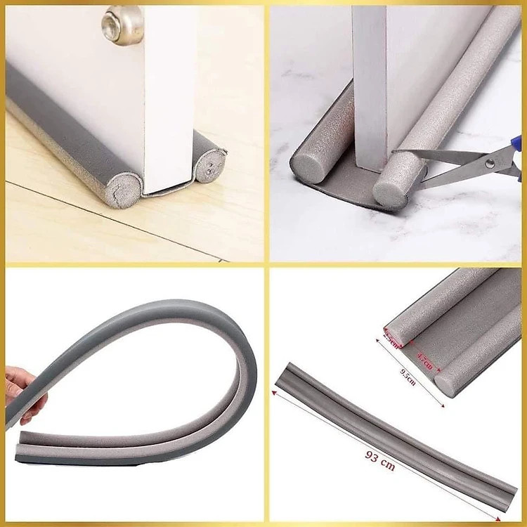 Thanh Chặn Khe Cửa 95cm Đa Năng,Chặn Đáy Khe Cửa, Ngăn Côn Trùng, Chắn Gió Mùa, Ngừa Bụi Bẩn, Giảm Ồn - Hàng chính hãng (Giao màu ngẫu nhiên)