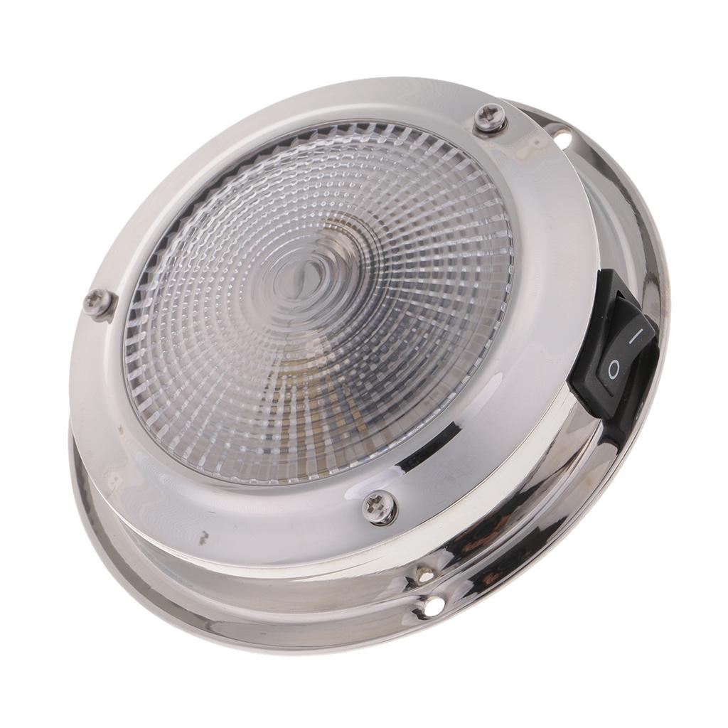 12V   Interior Dome Light Lamp With Rocker Swith For Car Truck Boat RV