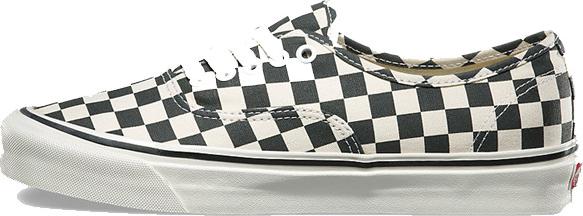 Giày Sneakers Unisex Vans Authentic 44 Dx Checkerbroad - Black/White