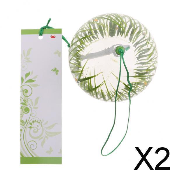 2X Glass Windchimes Japanese Style Hanging Blessing Bells Home