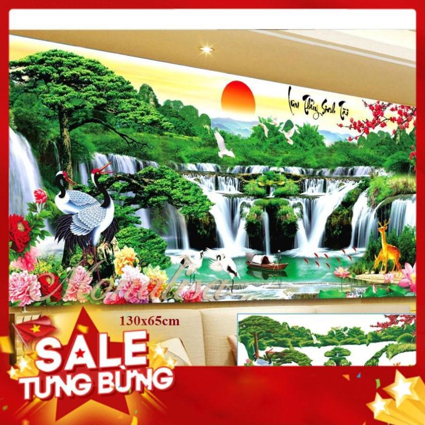 Iii8261Tranh đính đá Phong Cảnh 200x90cm