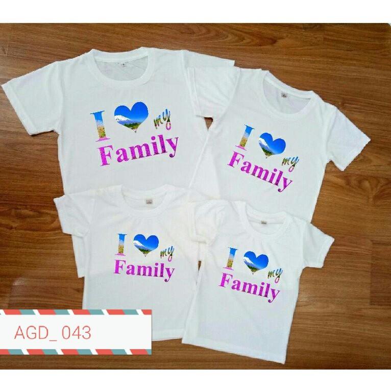 Áo gia đình in chữ gia đình - MÃ AGD 043