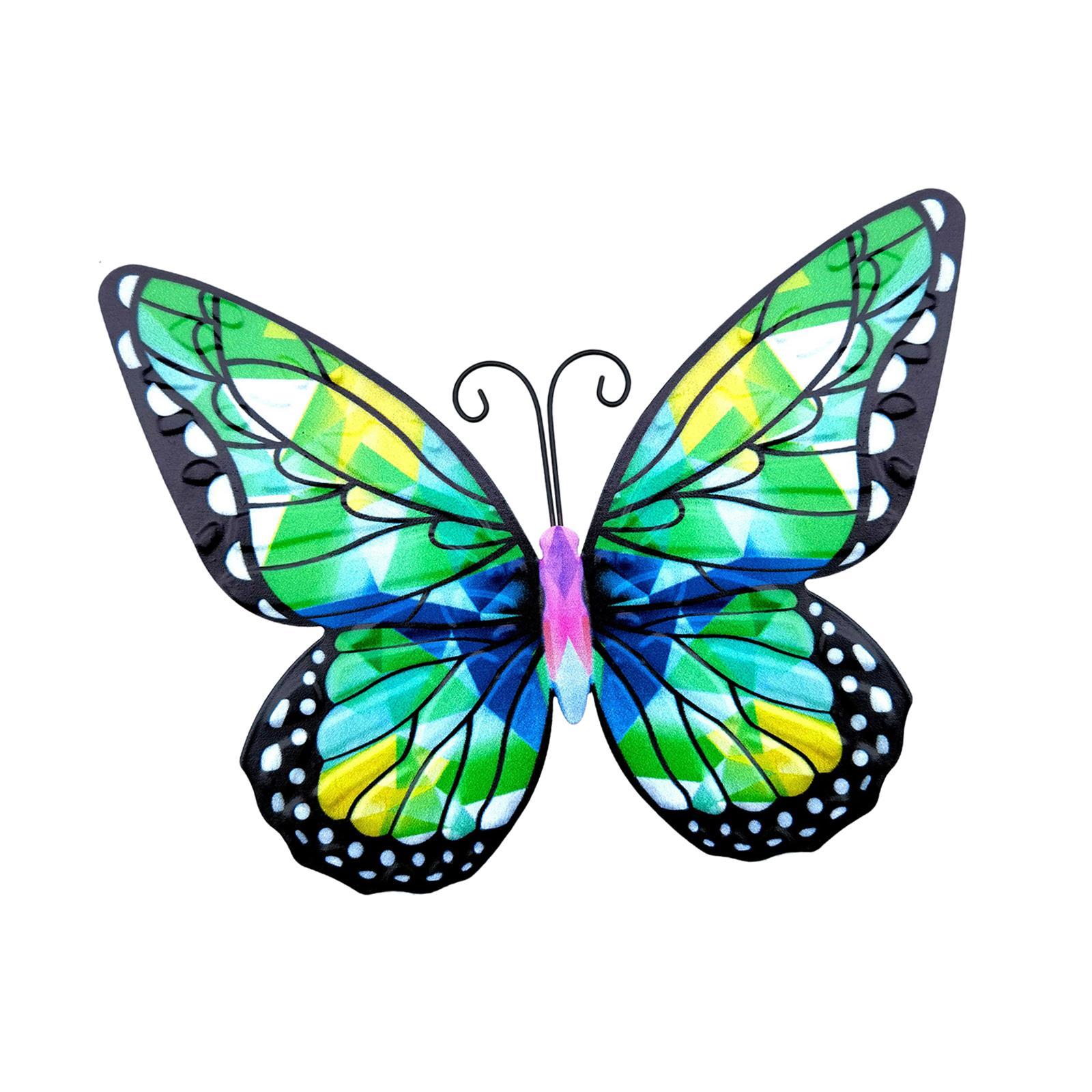Metal butterflies Wall Decor metal butterflies Sculptures for Fence Yard Balcony