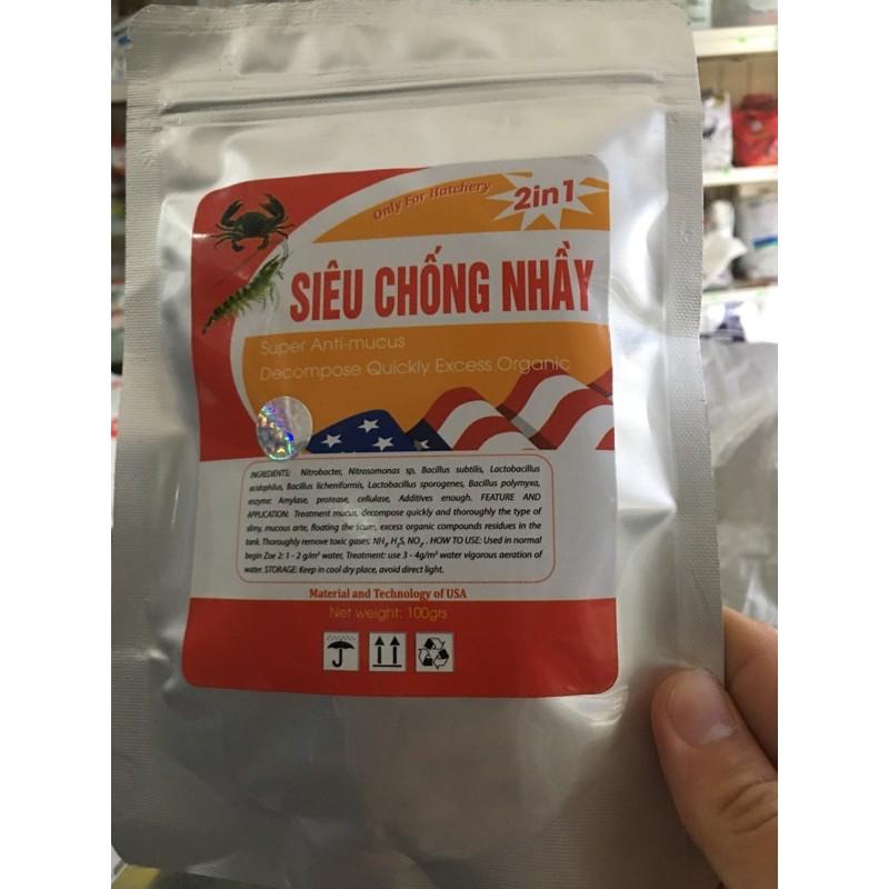 siêu chống nhầy nước, phân huỷ chất hữu cơ 100g/ gói