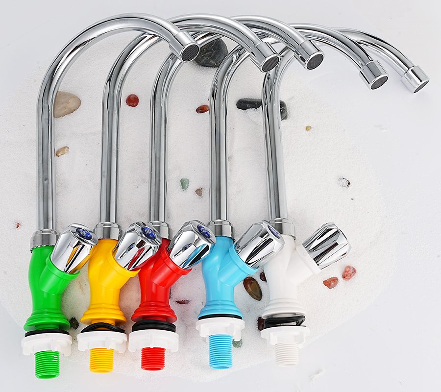 Vòi rửa chén lạnh nhựa PVC mạ chrome Eurolife EL-VCN0406 (Nhiều màu)