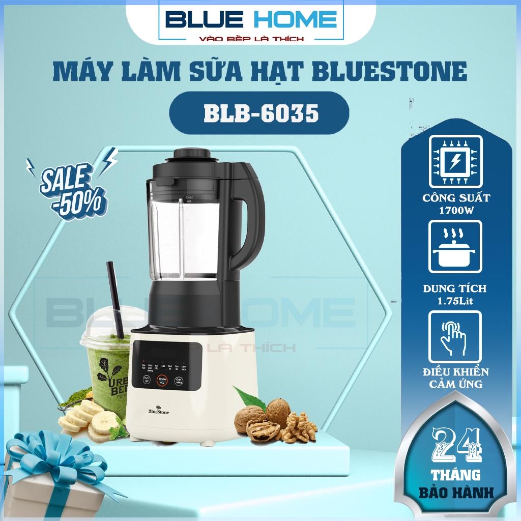 Máy Xay Nấu Đa Năng Bluestone BLB-6035, Cối Thủy Tinh 5 Lớp 1.75Lit - Lưỡi Dao 8 Cánh , Hàng Chính Hãng