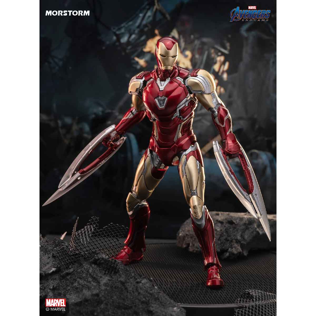Đồ Chơi Mô Hình 1/14 Marvel Iron Man Lắp Ráp MK85 MORSTORM EM2388301