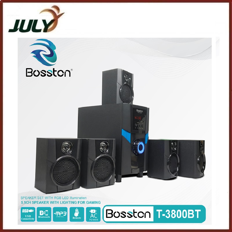 Loa 5.1 Bosston T3800-BT LED(Bluetooth - AC 220V) - JL - HÀNG CHÍNH HÃNG