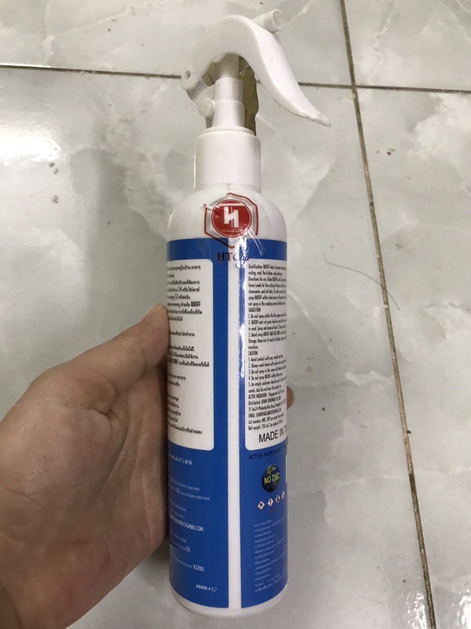Chai Xịt Đuổi Chuột Thái Lan, Loại Mới Có Vòi Xịt, An Toàn Và Hiệu Quả Hơn - Hàng Nhập Khẩu