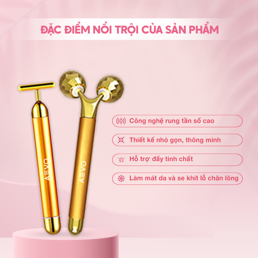 Bộ Thanh Lăn Massage AEVO Energy Beauty