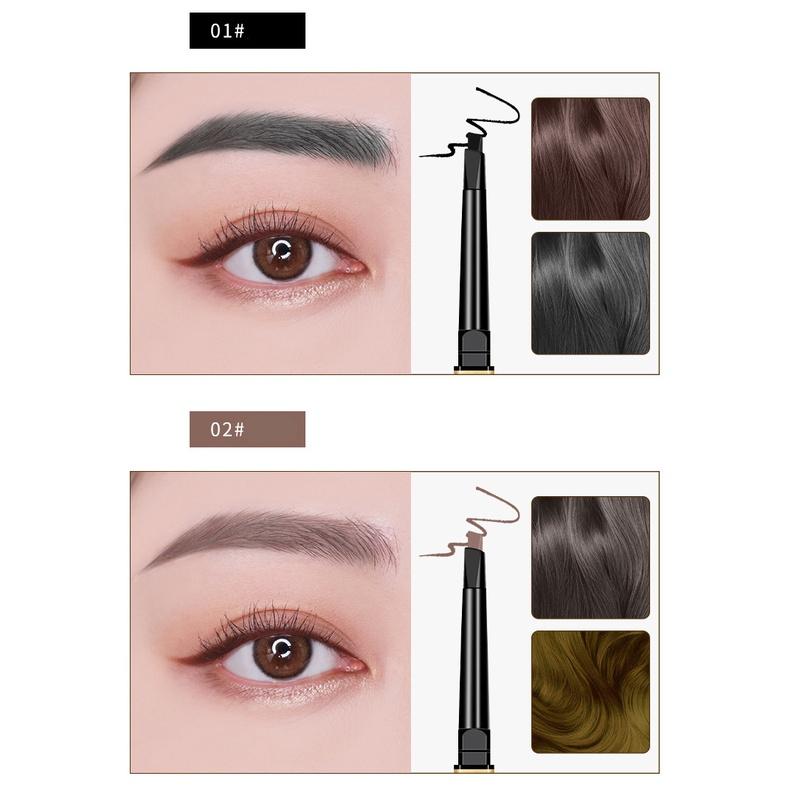 Chì kẻ mày 2 đầu phẩy sợi lâu trôi Gold Eyebrow Pencil 0.1g