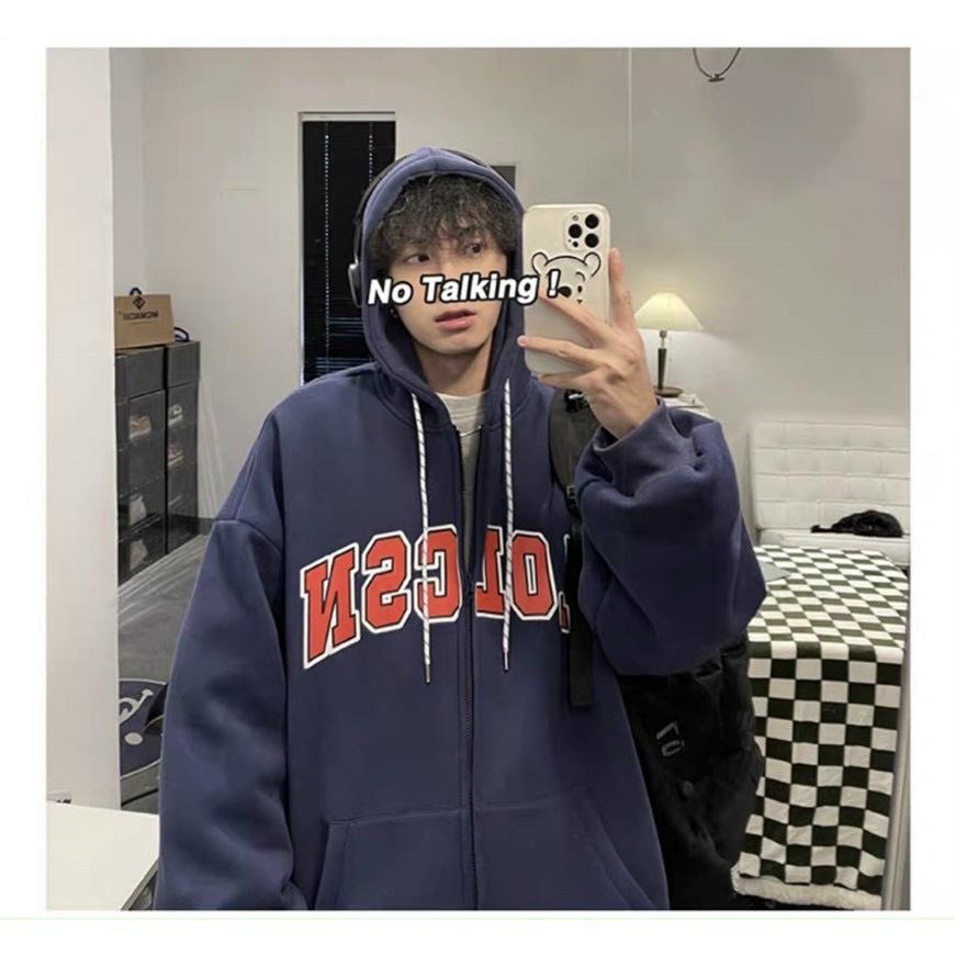 Áo Khoác Hoodie Nam Nữ Có Dây Kéo Họa Tiết Đẹp Cá TÍnh Thời Trang THu đông