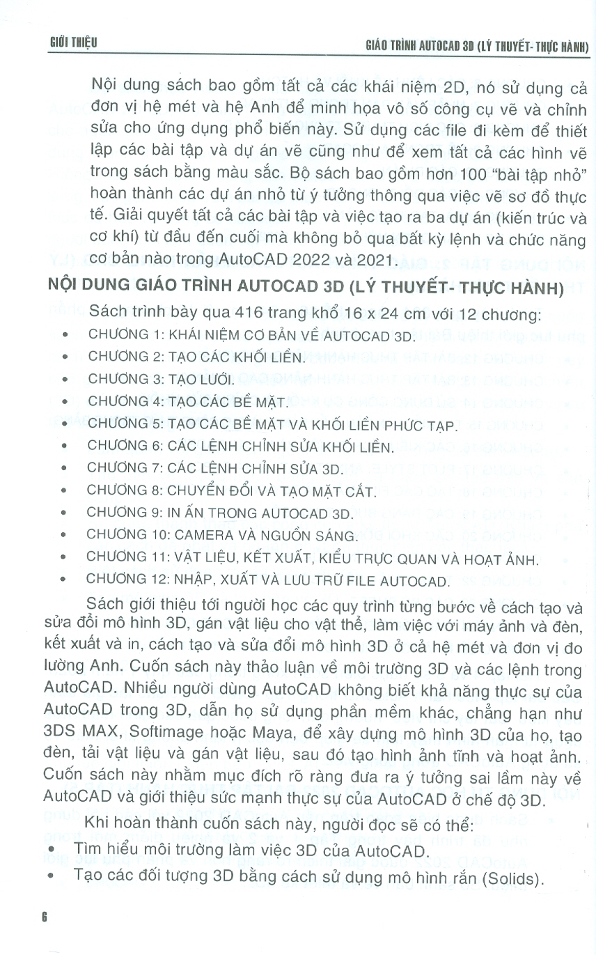 Giáo Trình Autocad 3D - Lý Thuyết &amp; Thực Hành