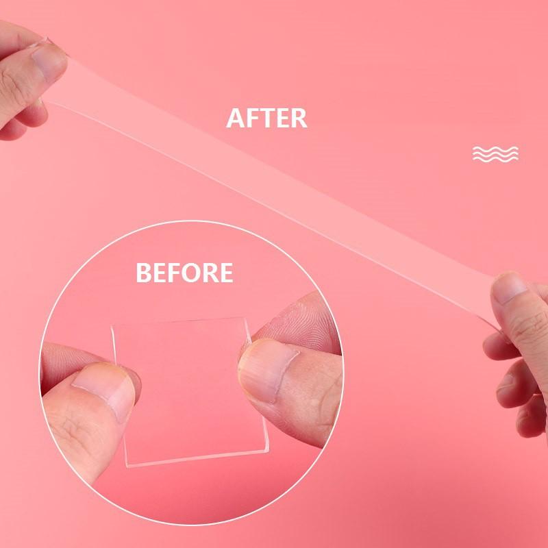 1m/2m/3m/5m Băng Dính 2 Mặt Đa Năng Trong Suốt Hot Tiktok