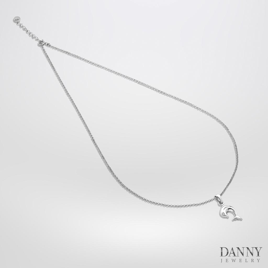 Dây Chuyền Có Mặt Danny Jewelry Bạc 925 Xi Rhodium Biểu Tượng Cá Heo DM052