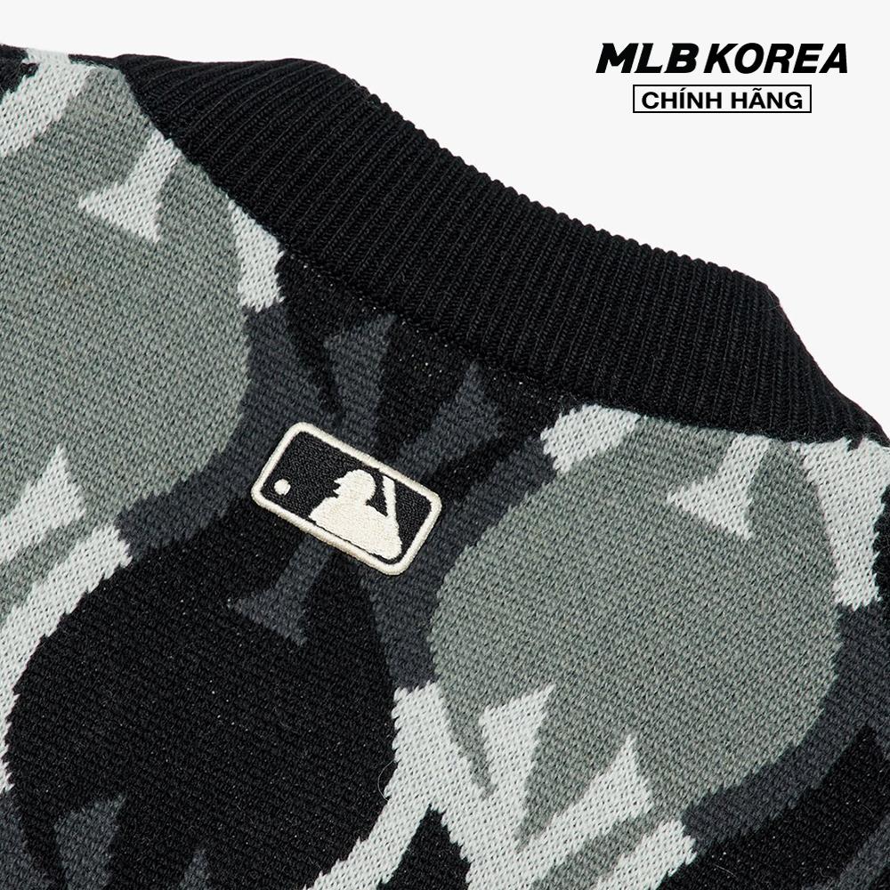 MLB - Áo khoác cardigan nữ Argyle Monogram Crop 3FKCY0124